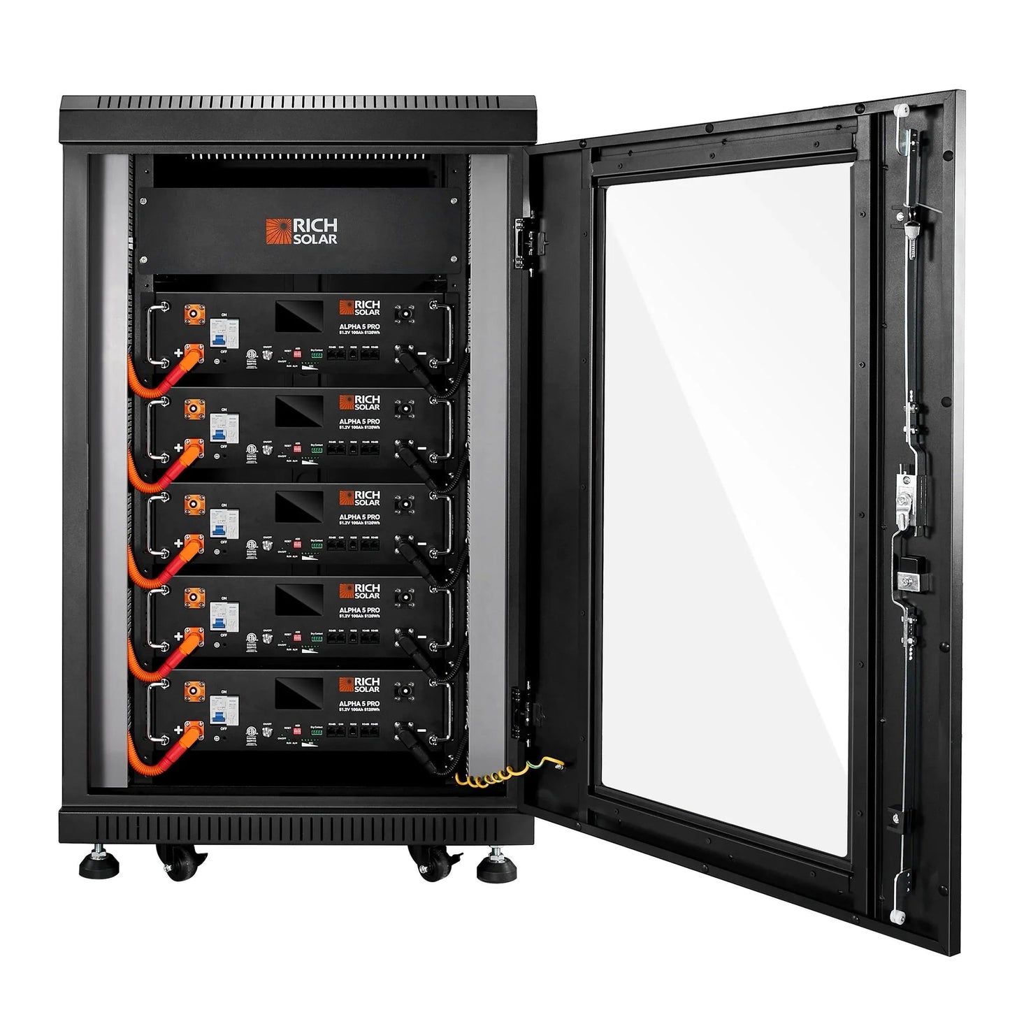 Rich Solar ALPHA 5 PRO 51.2V 100Ah LiFePO4 Battery Premium 48V Server Rack Lithium Battery for Residential, Commercial, RVs, Off-Grid