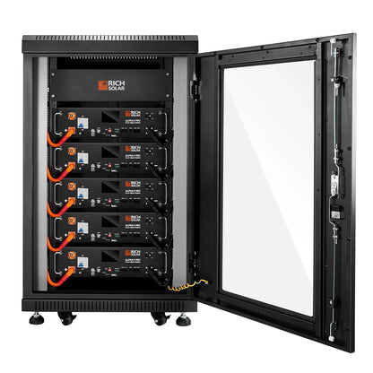 Rich Solar ALPHA 5 PRO 51.2V 100Ah LiFePO4 Battery Premium 48V Server Rack Lithium Battery for Residential, Commercial, RVs, Off-Grid