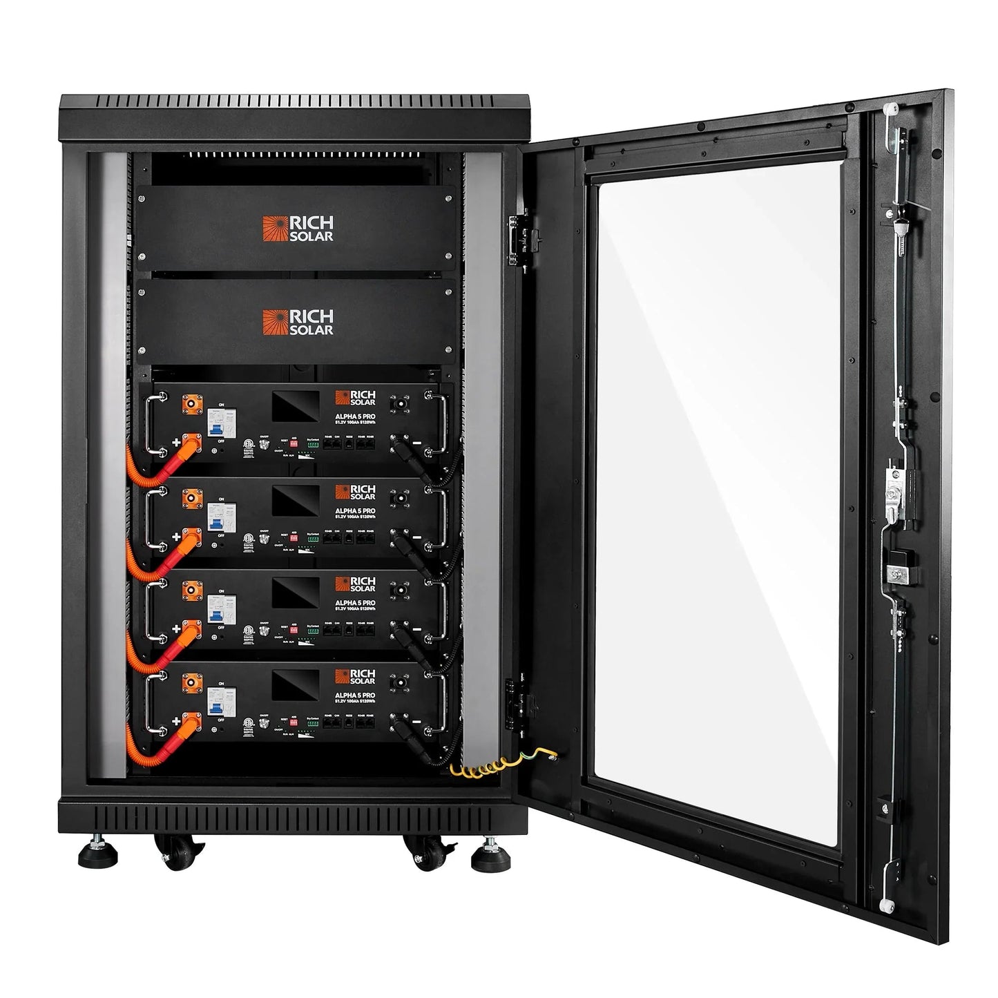 Rich Solar ALPHA 5 PRO 51.2V 100Ah LiFePO4 Battery Premium 48V Server Rack Lithium Battery for Residential, Commercial, RVs, Off-Grid