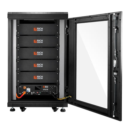 Rich Solar ALPHA 5 PRO 51.2V 100Ah LiFePO4 Battery Premium 48V Server Rack Lithium Battery for Residential, Commercial, RVs, Off-Grid