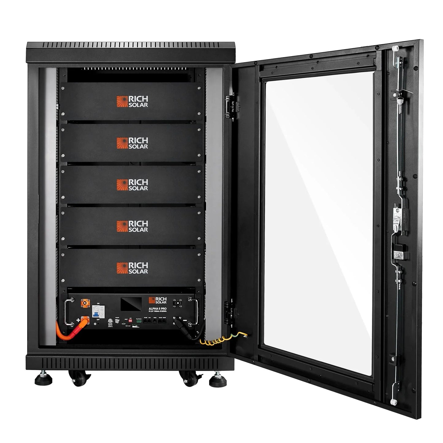 Rich Solar ALPHA 5 PRO 51.2V 100Ah LiFePO4 Battery Premium 48V Server Rack Lithium Battery for Residential, Commercial, RVs, Off-Grid
