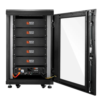 Rich Solar ALPHA 5 PRO 51.2V 100Ah LiFePO4 Battery Premium 48V Server Rack Lithium Battery for Residential, Commercial, RVs, Off-Grid