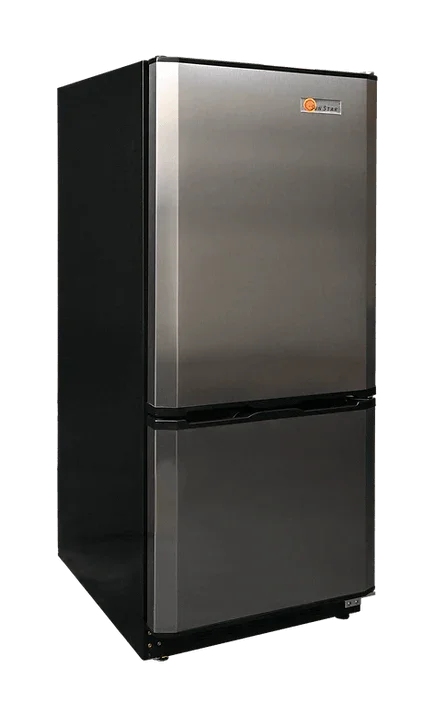 SunStar 10CU Solar DC/AC Refrigerator - Stainless Steel ST-10RF-SS