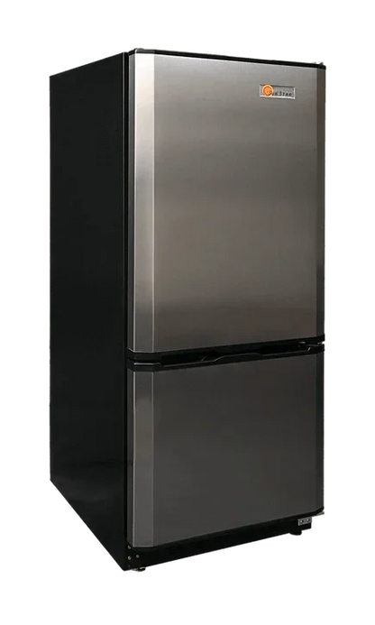 SunStar 10CU Solar DC/AC Refrigerator - Stainless Steel ST-10RF-SS