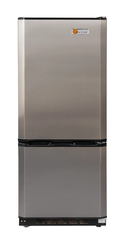 SunStar 10CU Solar DC/AC Refrigerator - Stainless Steel ST-10RF-SS