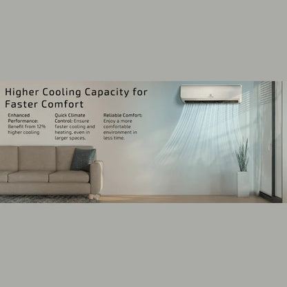 EG4 9K Mini-Split Air Conditioner & Heat Pump | 9,000 BTU | SEER2 29.5 | Plug-n-Cool DIY Install | 5-Year Warranty