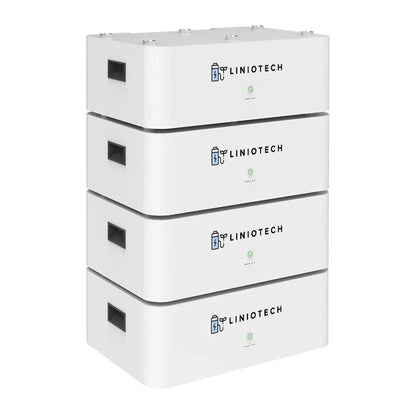 LINIOTECH 10kWh 200Ah 48V LiFePO4 Lithium Solar Battery Brick Stackable