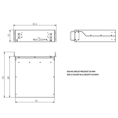 RUIXU RX-LFP48100 | 19" Rack Mounted 3U Module | UL1973 UL9540A CEC SGIP