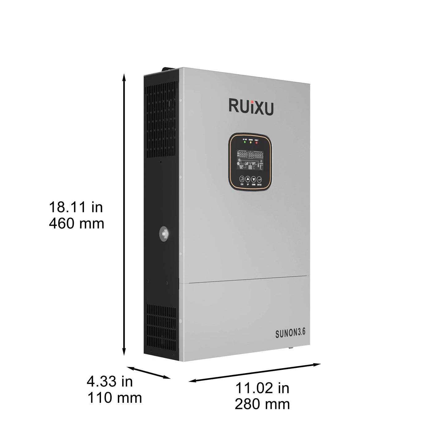 RUiXU SUNON3.6 Single-Phase Off-Grid Inverter | 3.6kW UL1741