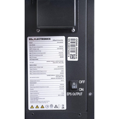 EG4 6K XP Off-Grid Inverter 6,000W Output | 48V 120/240V Split Phase | All-In-One Solar Inverter