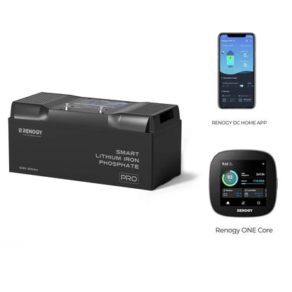 Renogy Pro - 12V 100Ah/200Ah Smart LiFePO4 Battery w/ Bluetooth & Self-Heating