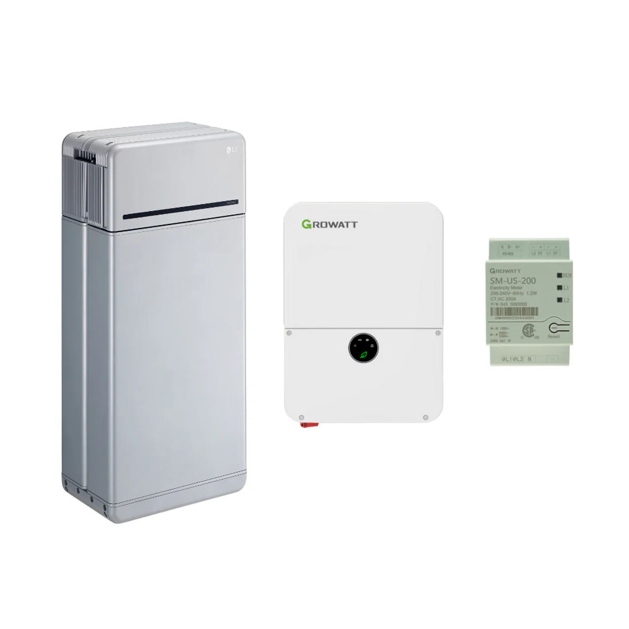 LG 16H Prime 16 kWh High-Voltage Battery Bundle With Growatt 7.6 kW Or 11.4 kW Grid-Tie Inverter