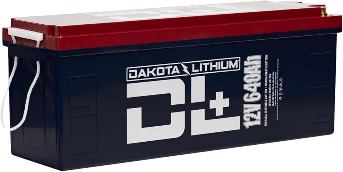 Dakota Lithium + 12V 640Ah LiFePO4 Dual Purpose Battery with CAN Bus