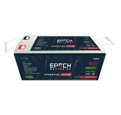 Epoch Batteries 12V 460Ah Essential Series - Bluetooth & Heated LiFePO4 Battery