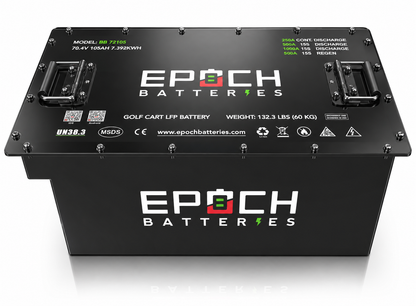 70.4V (72V) 105Ah Golf Cart Battery Complete Kit - Lithium (LiFePO4)