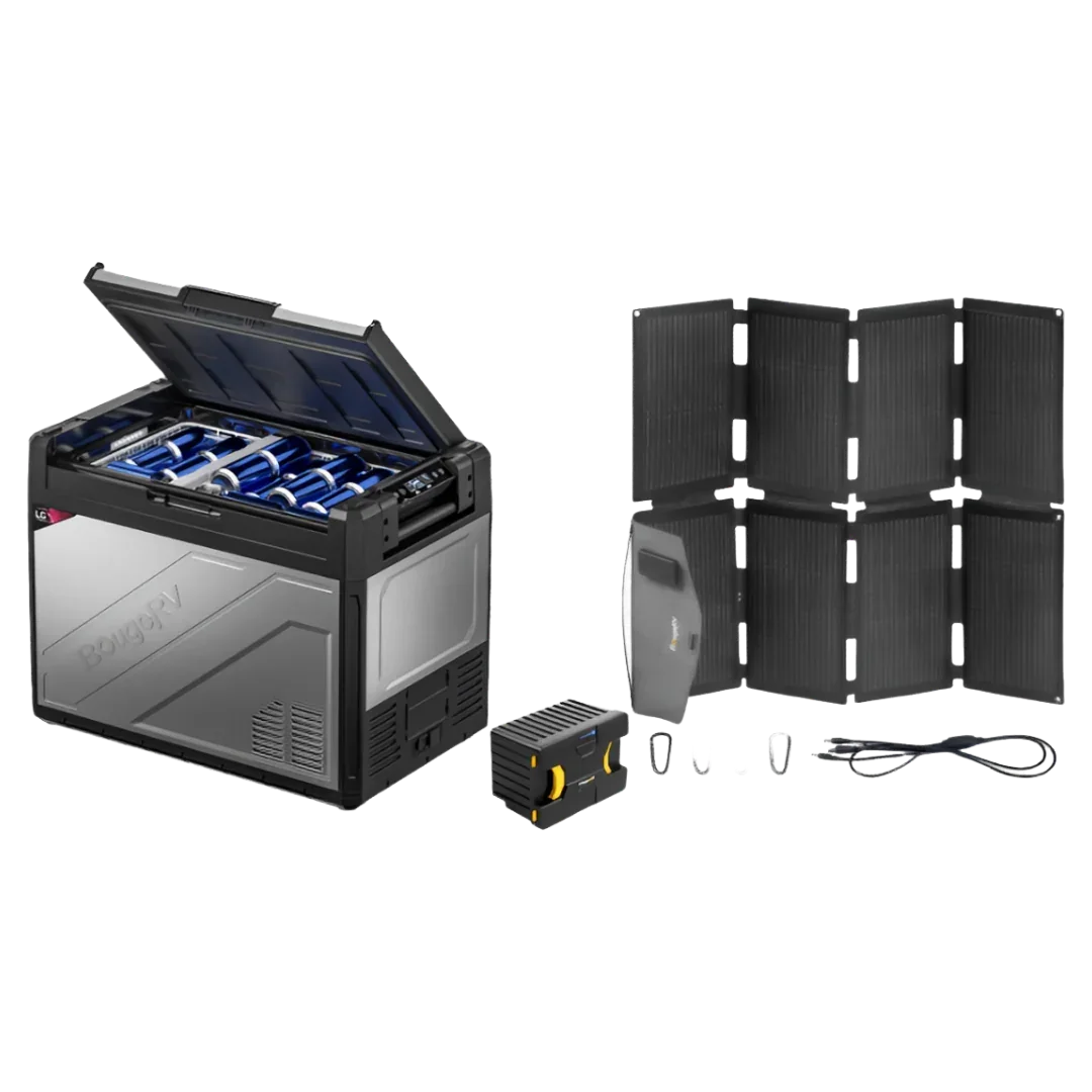 BougeRV Rocky Solar Battery Portable Fridge Kit