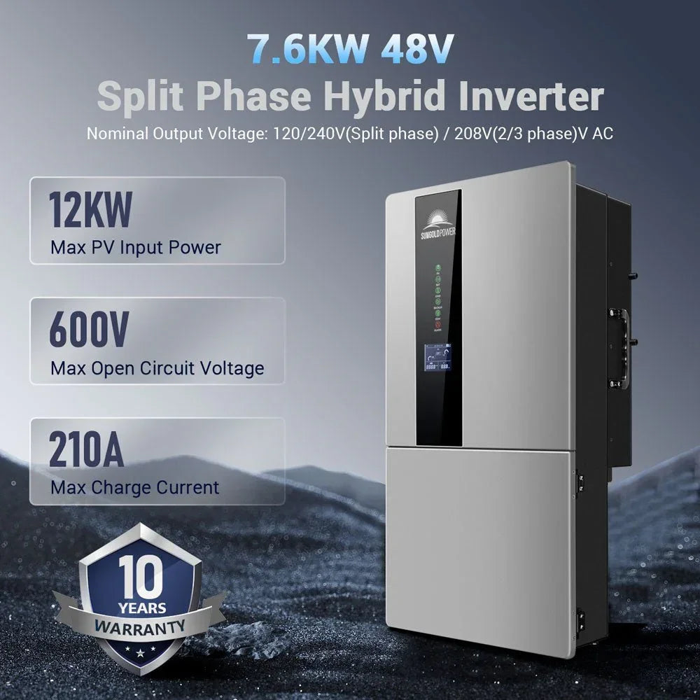 Sungold Power 11.4KW Hybrid Inverter 48V Split Phase SGN11.4KHB-48