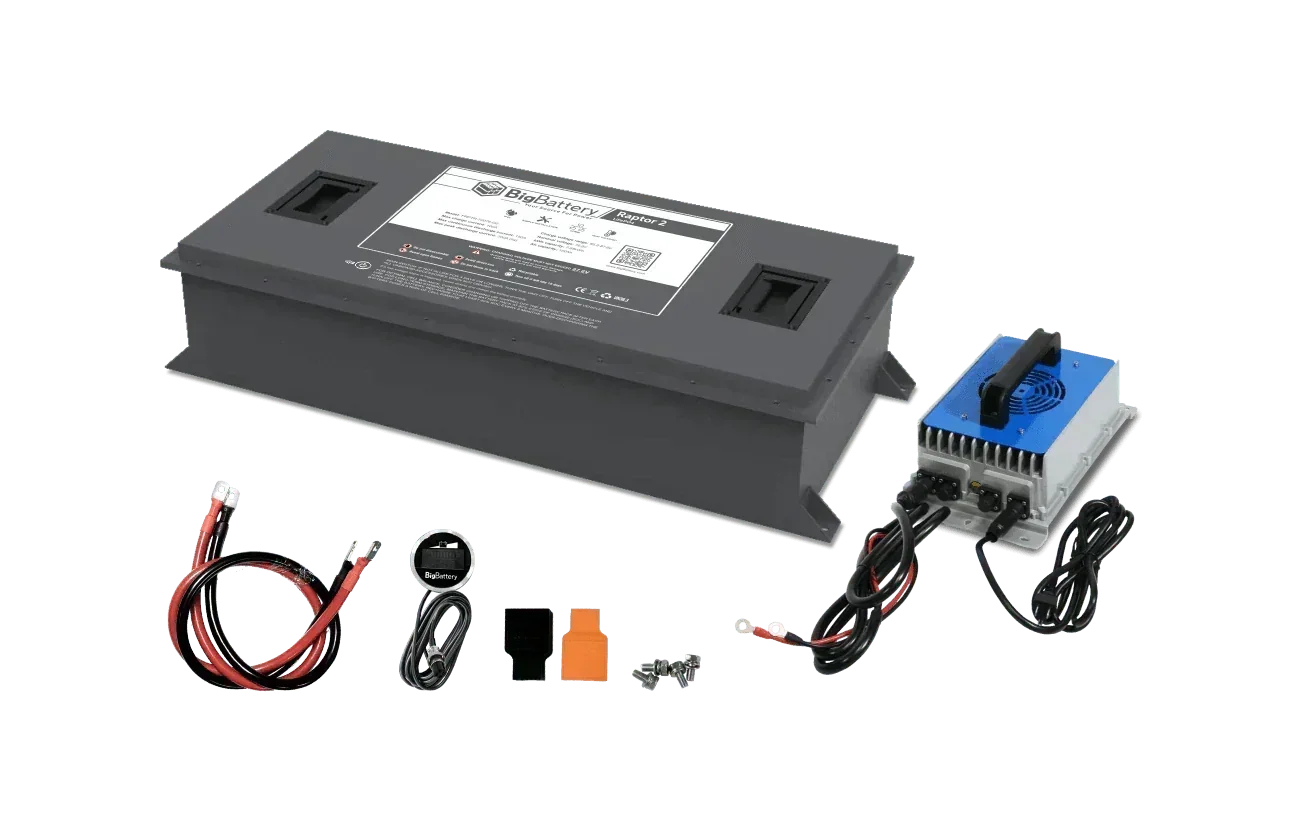 BigBattery 72V RAPTOR 2 LiFePO4 Battery | 7.68kWh | Game-Changing Power for Golf Carts