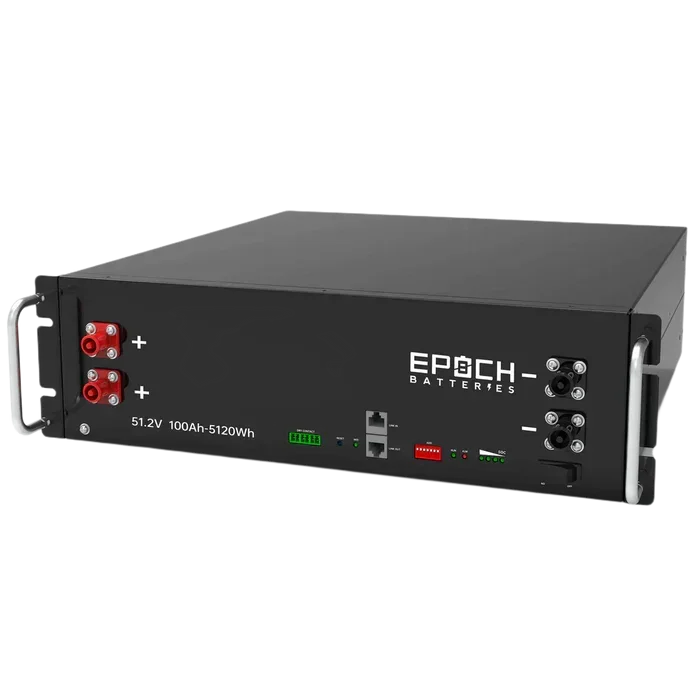 Epoch Batteries 48V 100Ah 5.12kWh - Self-Heating Server Rack Lithium Battery