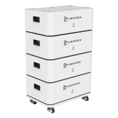 LINIOTECH 10kWh 200Ah 48V LiFePO4 Lithium Solar Battery Brick Stackable