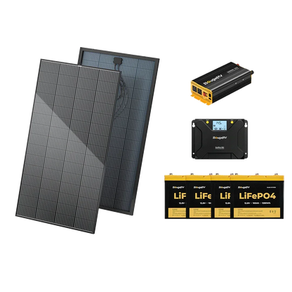 BougeRV 12V 800W High Watt Rigid Solar System Kit