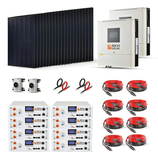 Rich Solar 8000W 48V-120/240VAC Solar Kit