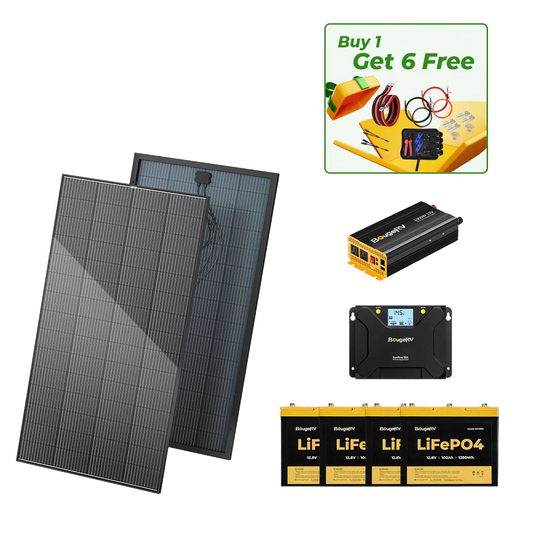 BougeRV 12V 800W High Watt Rigid Solar System Kit