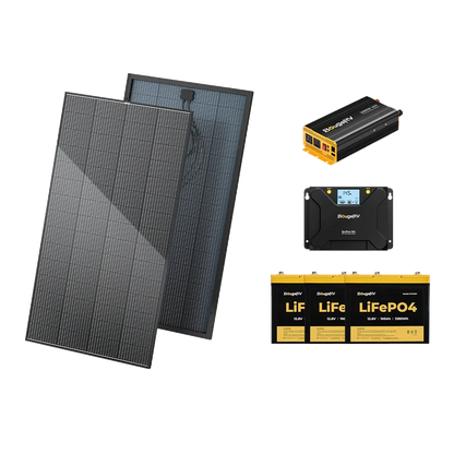 BougeRV 12V 600W High Watt Rigid Solar System Kit