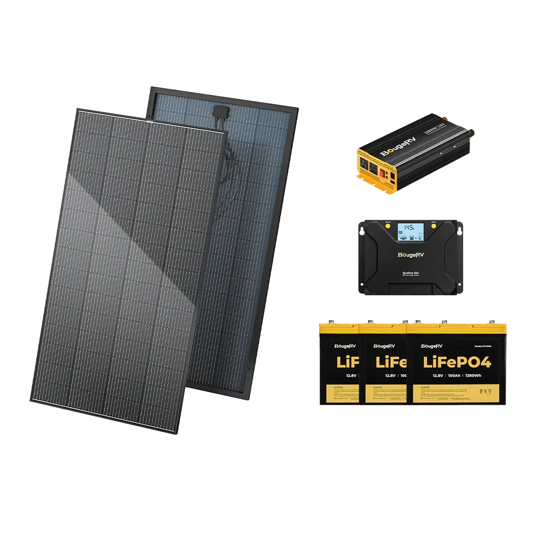 BougeRV 12V 600W High Watt Rigid Solar System Kit