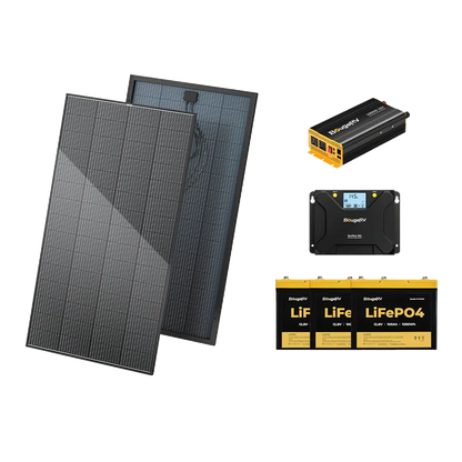 BougeRV 12V 600W High Watt Rigid Solar System Kit