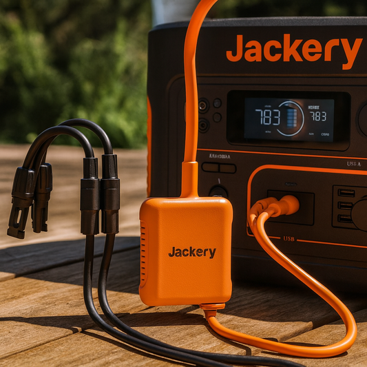 Jackery Solar Panel Connector Kit With 1 Male And 3 Female Connectors For Solar Generators 700 Plus To 3000 Pro lifestyle hero image