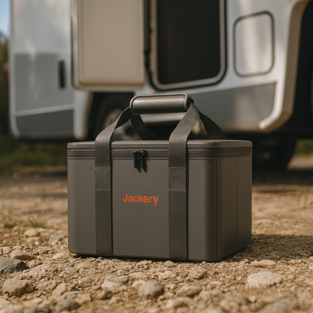 Jackery Upgraded Carrying Case S For Explorer Series Outdoor Power Station Storage lifestyle hero image