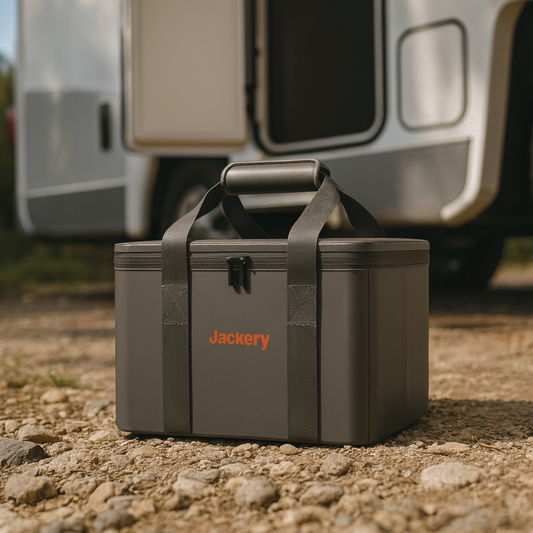 Jackery Upgraded Carrying Case S For Explorer Series Outdoor Power Station Storage lifestyle hero image