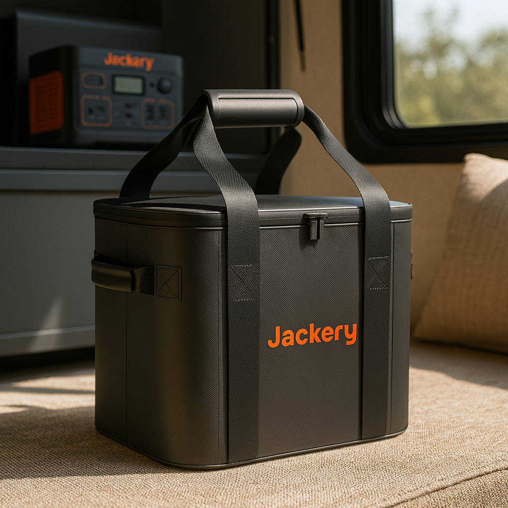 Jackery Carrying Case L for Explorer Series Portable Power Stations Protective Transport and Storage lifestyle hero image