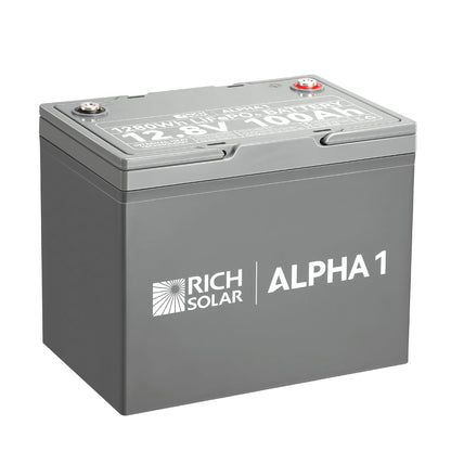 Rich Solar Alpha 1 12V 100Ah LiFePO4 Battery 1280Wh