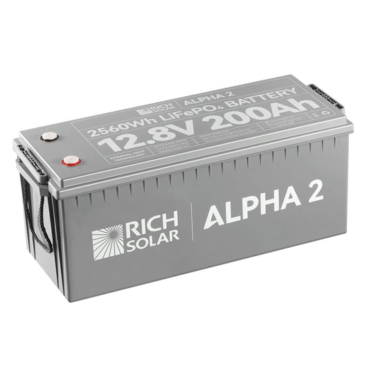Rich Solar Alpha 2 12V 200Ah LiFePO4 Energy Storage Battery