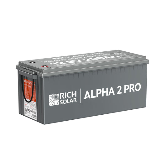 Alpha 2 Pro 12V 200Ah LiFePO4 Deep Cycle Solar Battery