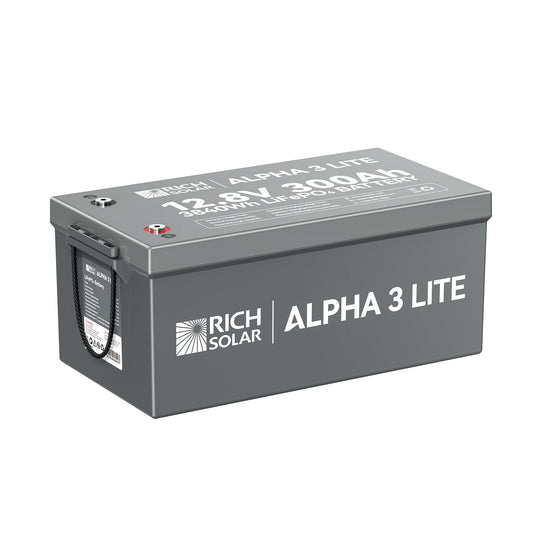 Rich Solar Alpha 3 Lite 12.8V 300Ah LiFePO4 Energy Storage Battery