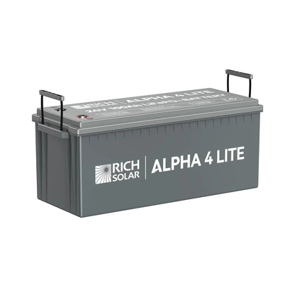 Rich Solar ALPHA 4 LITE | 24V 100Ah LiFePO4 Battery | Fast-Charging 24V Lithium Battery for RVs, Trailers, Vans, Boats, Off-Grid, Backup | 4,000 Lifetime Cycles | Best Value