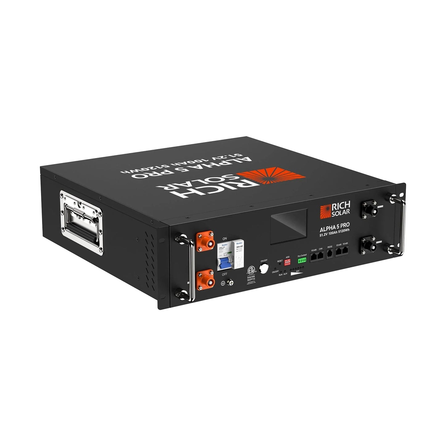 Rich Solar ALPHA 5 PRO 51.2V 100Ah LiFePO4 Battery Premium 48V Server Rack Lithium Battery for Residential, Commercial, RVs, Off-Grid