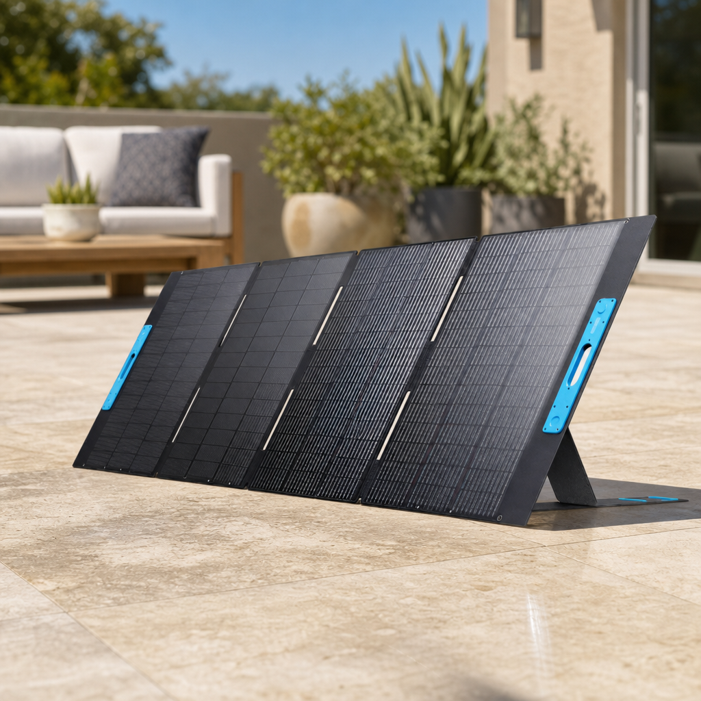 Anker SOLIX PS400 Bifacial Portable Solar Panel lifestyle hero image