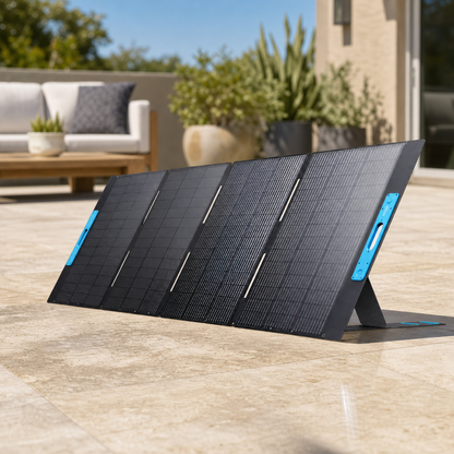 Anker SOLIX PS400 Bifacial Portable Solar Panel lifestyle hero image