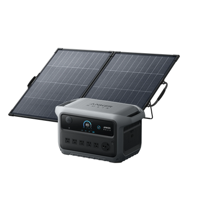 Anker SOLIX C2000 Gen 2 Portable Power Station With 200W Bifacial Solar Panel