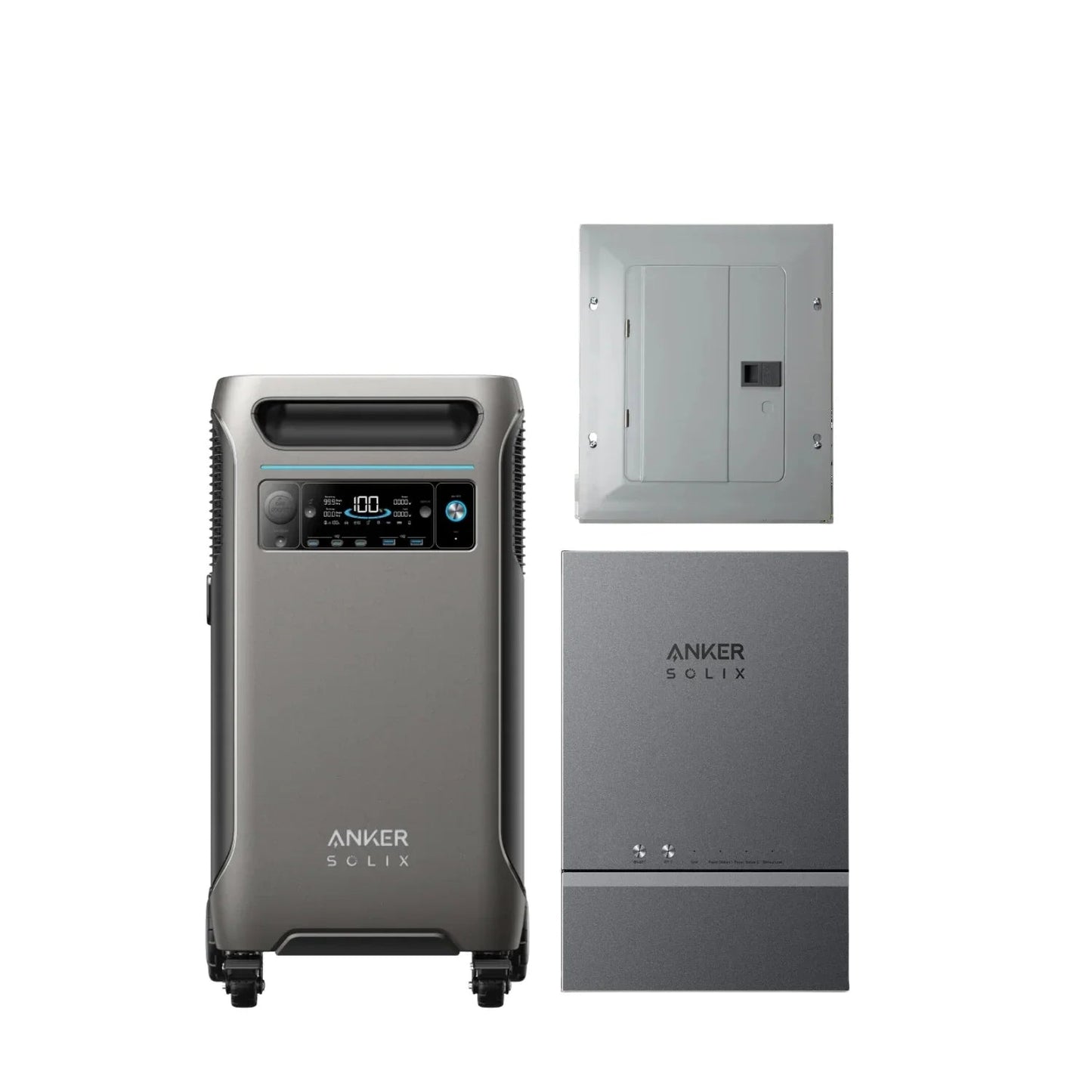 Anker SOLIX F3800 + Smart Home Power Kit (Home Power Panel + Subpanel)