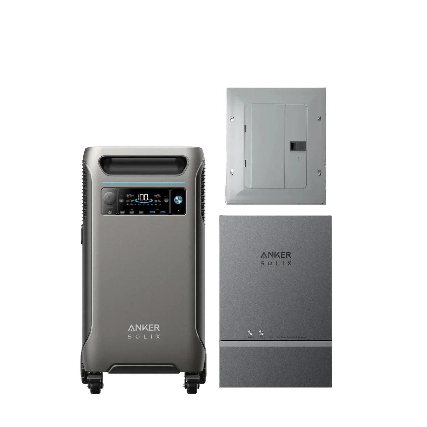 Anker SOLIX F3800 + Smart Home Power Kit (Home Power Panel + Subpanel)
