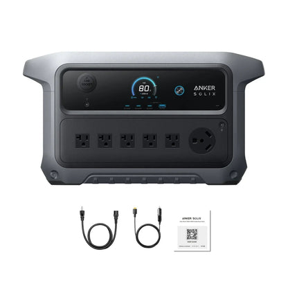Anker SOLIX C2000 Gen 2 Portable Power Station | 2048Wh | 2400W | 800W Solar Input