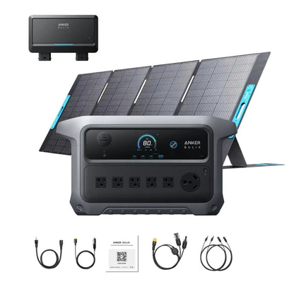 Anker SOLIX C2000 Gen 2 Portable Power Station | 2048Wh | 2400W | 800W Solar Input
