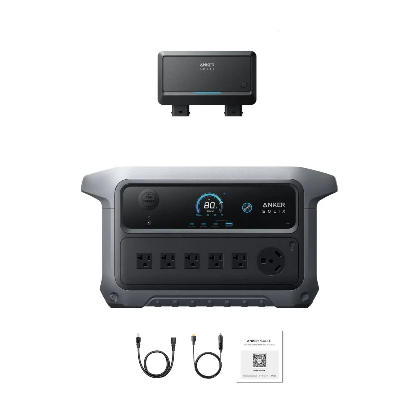 Anker SOLIX C2000 Gen 2 Portable Power Station | 2048Wh | 2400W | 800W Solar Input