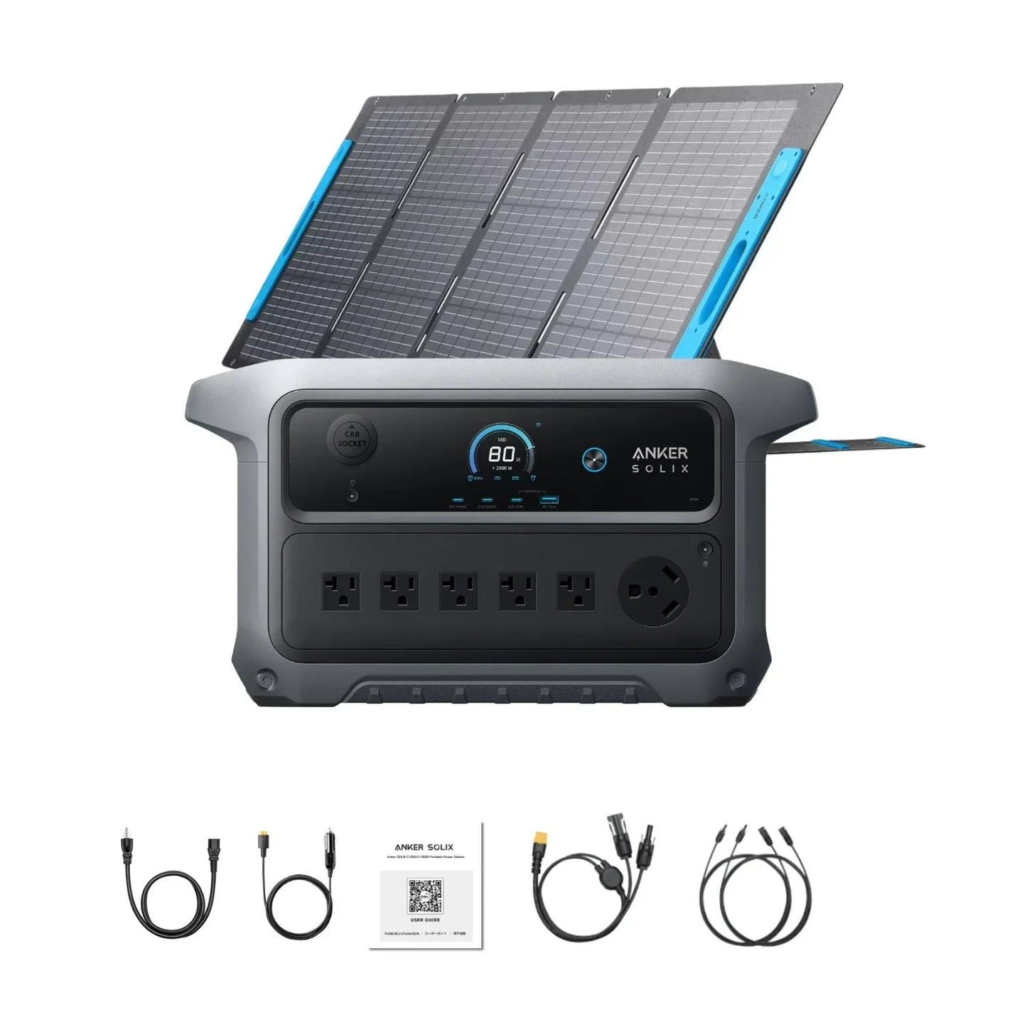 Anker SOLIX C2000 Gen 2 Portable Power Station | 2048Wh | 2400W | 800W Solar Input