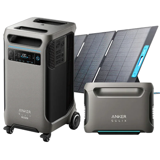 Anker SOLIX F3800 Plus Portable Power Station + Extra Battery + 400W Solar Panel